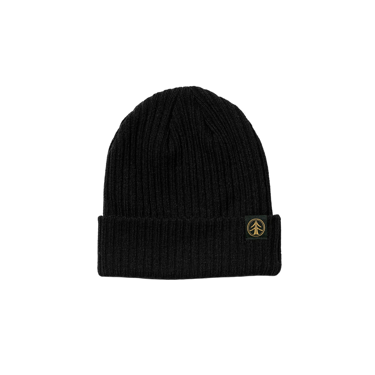 A close-up of the Bolts Beanie, a soft knit hat with a ribbed texture and a prominent "Bolts" logo patch.