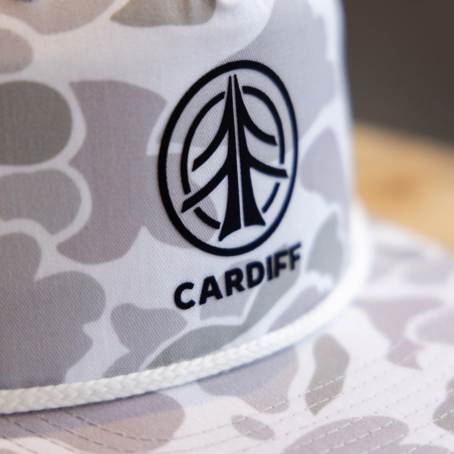 Pinch front Snow Camo Hat