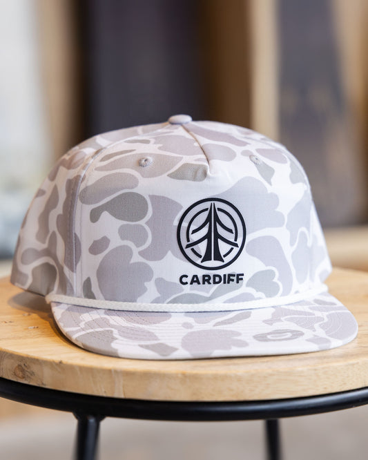 Pinch front Snow Camo Hat