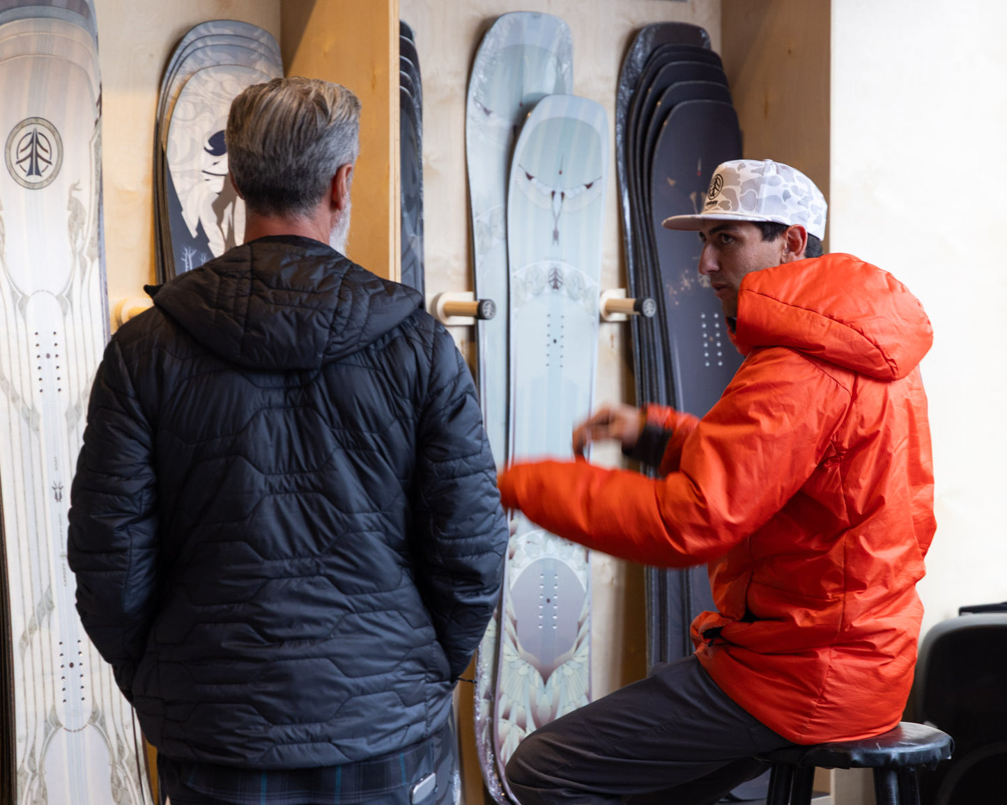 Pinch front Snow Camo Hat