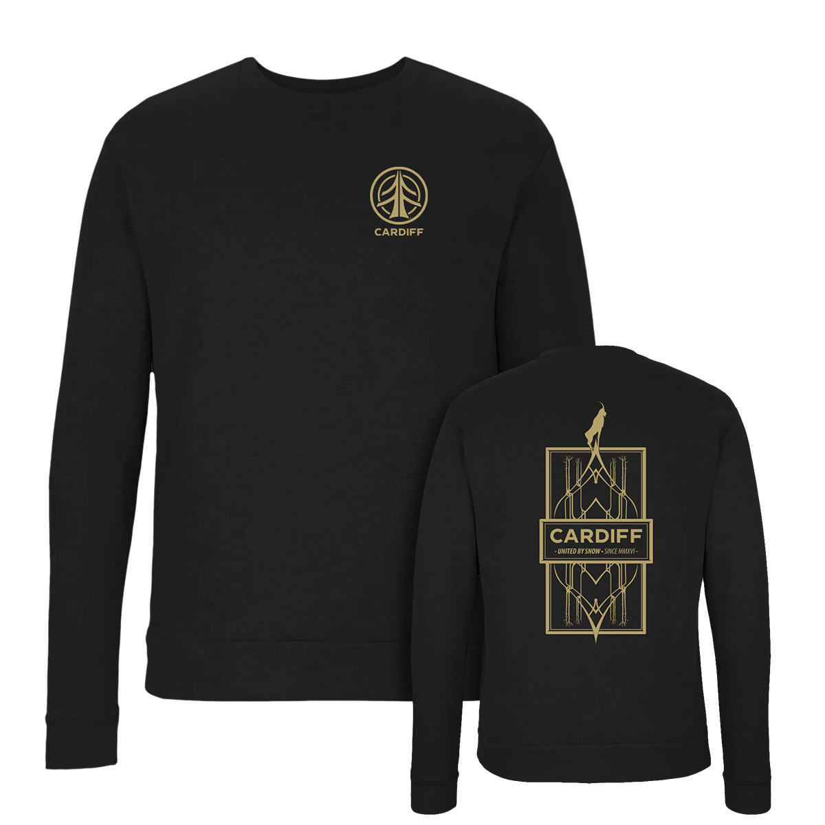 Goat Crew men's black graphic t-shirt with a distressed skull and floral design.