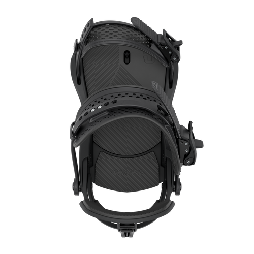 Union Force Bindings 20 Year Edition in black, featuring a minimalist design and durable construction for snowboarding.